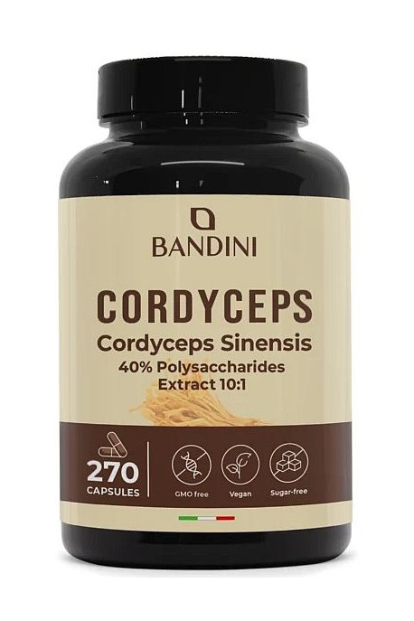 Кордицепс 650mg - 270 капсули | Bandini Pharma - Италия