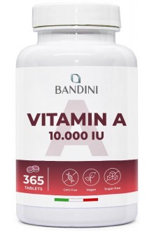 Витамин А 10,000IU - 365 микротаблетки | Bandini Pharma - Италия