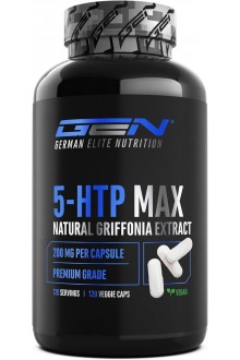 5-HTP - 200mg, 120 капсули, висококачествен екстракт от грифония | GEN German Elite Nutrition