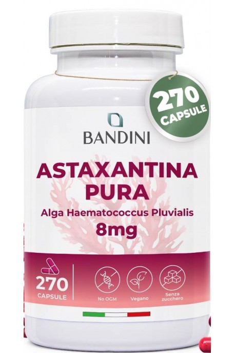 Астаксантин 8mg - 270 капсули | Bandini Pharma - Италия