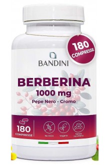 Берберин 1000mg с хром и пиперин - 180 капсули | Bandini Pharma - Италия