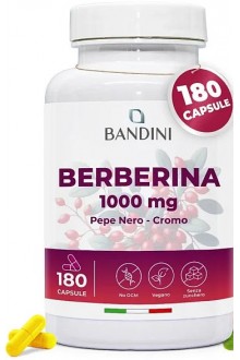 Берберин 1000mg с хром и пиперин - 180 капсули | Bandini Pharma - Италия