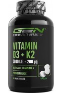Витамин D3 5000 IU + K2 200 mcg веган - 180 таблетки | GEN - Германия