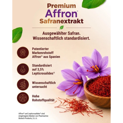 Екстракт от шафран (AFFRON®) - 120 капсули | Vit4ever - Германия