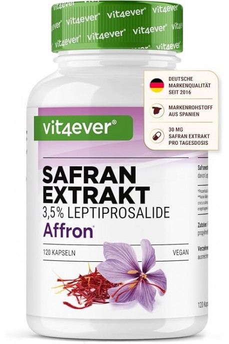 Екстракт от шафран (AFFRON®) - 120 капсули | Vit4ever - Германия