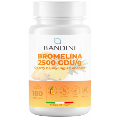 Бромелаин 500mg (5000 GDU/g) - 200 таблетки | Bandini Pharma - Италия