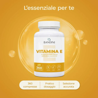 Витамин E 60 mg Bandini Pharma - 360 таблетки | Топ Цена