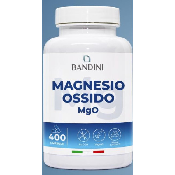 Магнезиев оксид 664mg – 400 капсули | Bandini Pharma - Италия