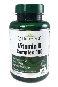 Bитамини В комплекс 100 + витамин С - 60 таблетки (с удължено освобождаване)