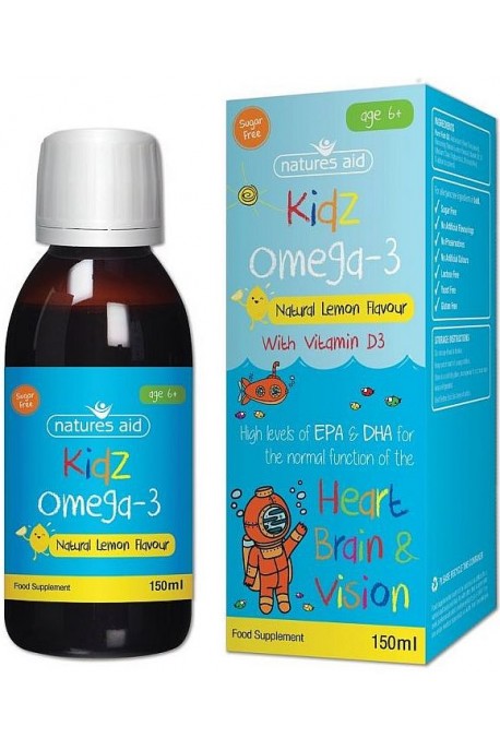 Natures Aid Омега 3 EPA & DHA (за деца от 6 - 12 години), 150мл