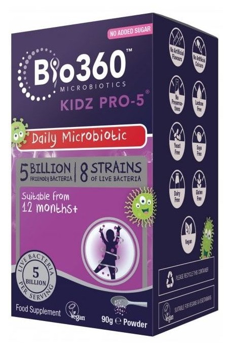 Пробиотик на прах за деца от 1-12 години - 5 милиарда бактерии / 8 щама, 90гр