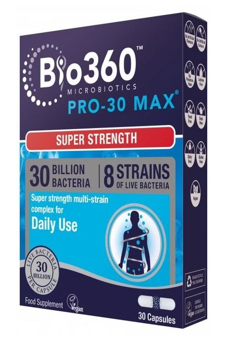 PRO-30 MAX Пробиотик (30 милиарда бактерии), 30 капсули