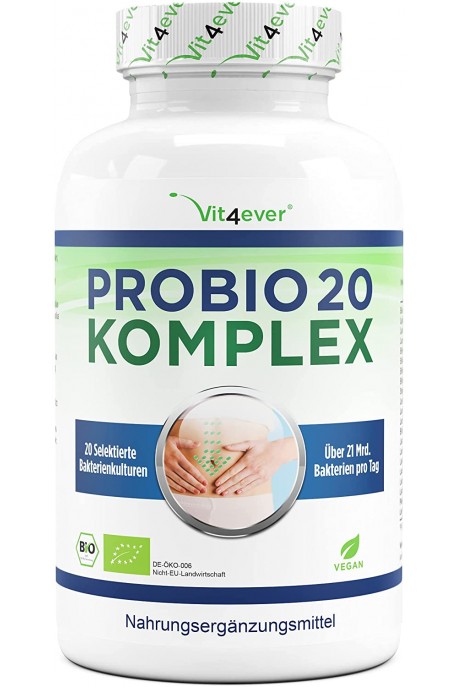 Probio 20 Komplex - Комплекс 20 щамов пробиотик с био инулин - 180 капсули | Vit4ever