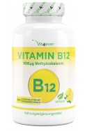 Витамин Б-12 1000mcg (метилкобаламин) лимон - 365 таблетки | Vit4ever - Германия