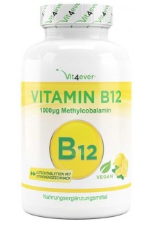 Витамин В12 (метилкобаламин) 1000mcg - 365 таблетки | Vit4ever - Германия