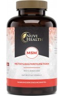 MSM 1000mg с натурален витамин С от Ацерола - 365 таблетки | NUVI Health - Германия
