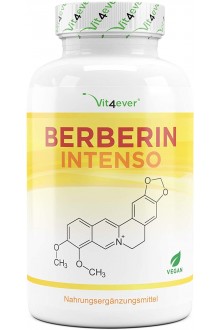 Берберин 500mg + Пеперин - 120 каспули | Vit4ever - Германия