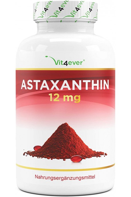Астаксантин 12 mg с натурален витамин Е - 150 капсули | Vit4ever - Германия