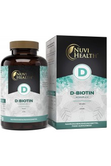 D-Biotin комплекс 10.000 mcg + Селен и Цинк - 365 таблетки | NUVI Health -Германия