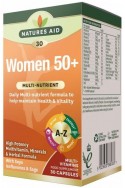 Мултивитамини А-Я с билкови екстракти и суперхрани за жени над 50 години - 30 капсули