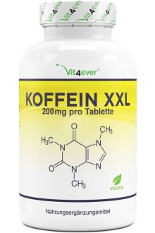 Кофеин XXL 200mg - 500 таблетки | Vit4ever - Германия