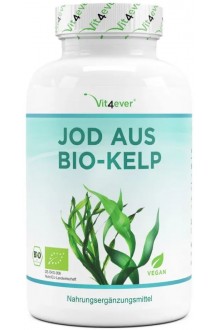 Екстракт от био келп (200 mcg естествен йод) - 365 таблетки | Vit4ever - Германия