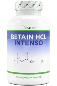 Бетаин хидрохлорид 695mg с пепсин и екстракт от тинтява - 240 капсули | Vit4ever - Германия