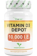 Витамин Д3 10,000 IU с бавно освобождаване - 365 таблетки | Vit4ever - Германия