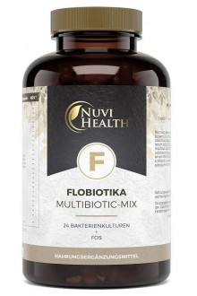 Flobiotika - 24 щамов пробиотичен комплекс с пребиотик - 180 капсули | Vit4ever - Германия