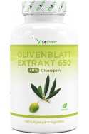 Екстракт от маслинови листа 650mg (40% олеуропеин) - 180 капсули | Vit4ever - Германия