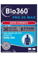 PRO-30 MAX® Пробиотик, 30 милиарда полезни бактерии - 60 капсули