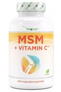 MSM 1000mg с витамин С от Ацерола - 365 таблетки | Vit4ever - Германия
