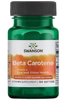 Бета каротин (витамин А), 10000IU - 100 капсули