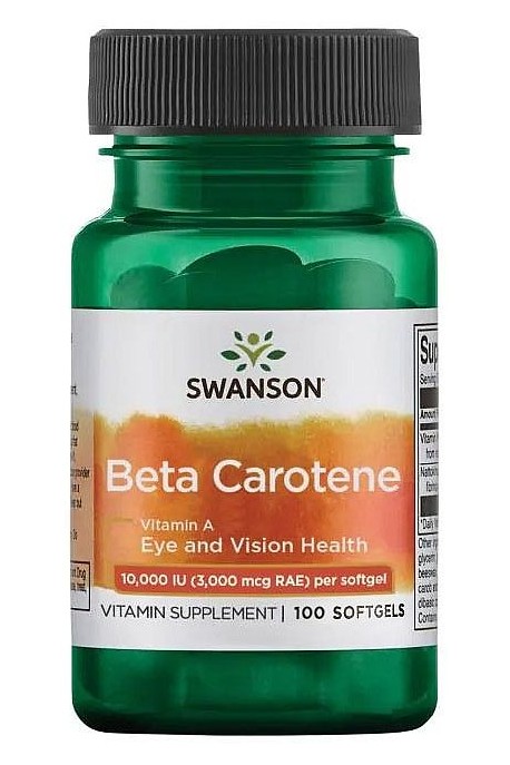 Бета каротин (витамин А), 10000IU - 100 капсули
