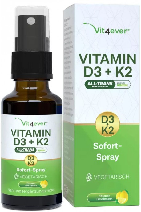 Витамин Д3 + Витамин К2 спрей - 50 мл | Vit4ever - Германия