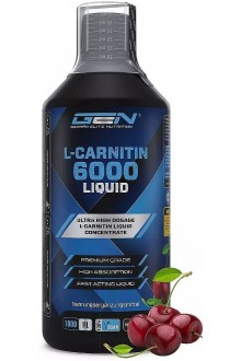 Л-карнитин 6000mg с витамин Б6 (череша) - 1 литър