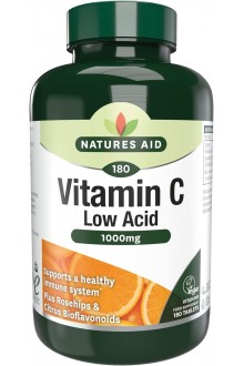 Витамин C, 1000 мг - ниско киселинен, 180 таблетки