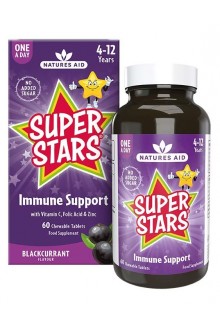 Super Stars Immune Support за деца над 4 години - 60 дъвчащи таблетки