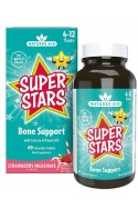 Super Stars Bone Support - Калций и витамин Д за деца от 4-12 години - 60 дъвчащи таблетки | Natures Aid - Великобритания