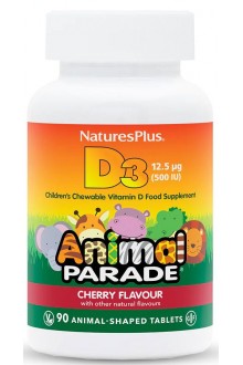 Витамин D3 за Деца Animal Parade – 90 таблетки с форма на животни