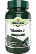 Витамин Б-1 (тиамин) - 90 таблетки | Natures Aid - Великобритания