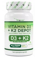 Витамин Д3 5000 IU + Витамин К2 100mcg - 100 таблетки | Vit4ever - Германия