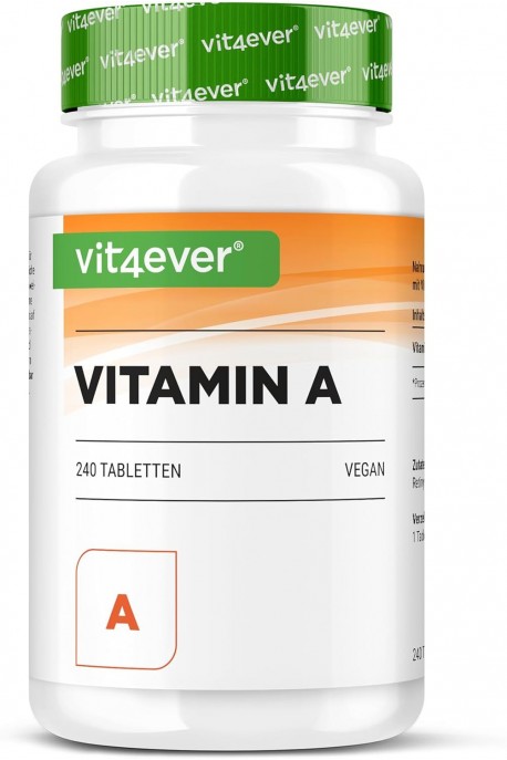 Витамин А 10,000 IU (3000mcg) - 240 таблетки | Vit4ever - Германия