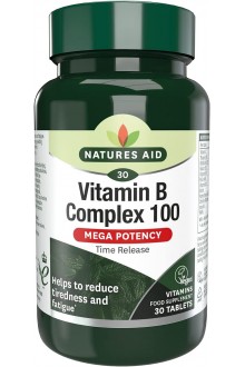 Витамин B комплекс 100 с бавно освобождаване - 30 таблетки