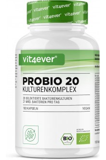 Probio 20 Komplex - Комплекс 20 щамов пробиотик с био инулин - 180 капсули | Vit4ever