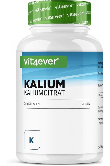 Калий (цитрат) 400mg - 240 капсули | Vit4ever - Германия