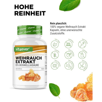 Босвелия (индийски тамян), 500mg - 365 капсули | Vit4ever - Германия