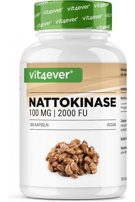 Натокиназа 100mg | 2000FU - 180 капсули | Vit4ever - Germany