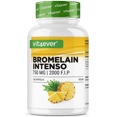 Бромелаин 750mg - 120 капсули | Vit4ever - Германия