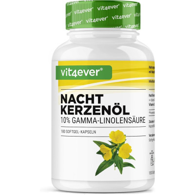 Масло от вечерна иглика 1000mg с витамин Е - 180 капсули | Vit4ever - Германия
